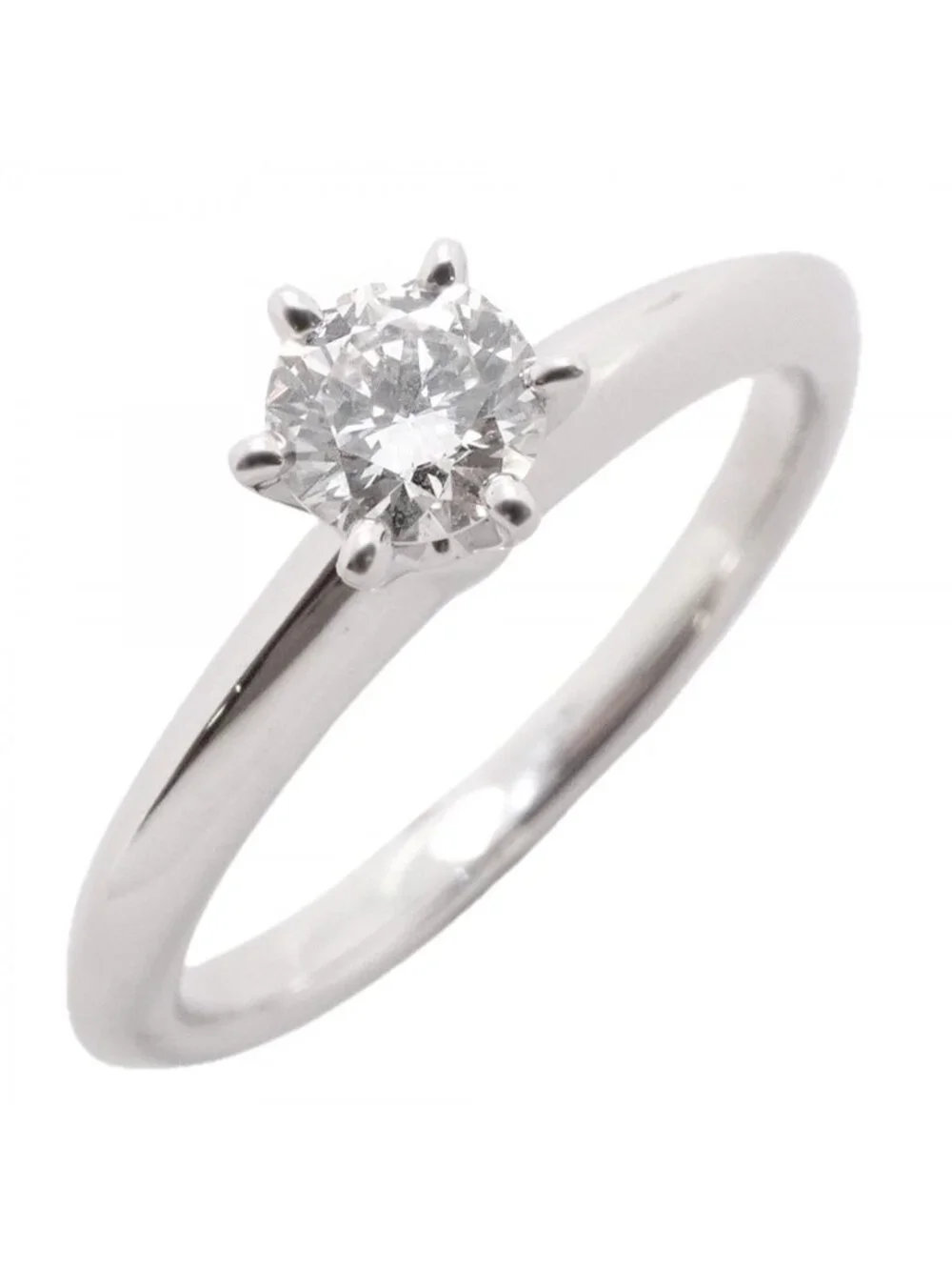 Tiffany & Co Ring Solitaire Platinum Diamond